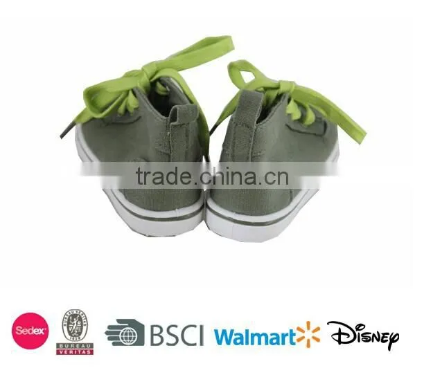 2014 latest cute lace-up canvas shoes for boys