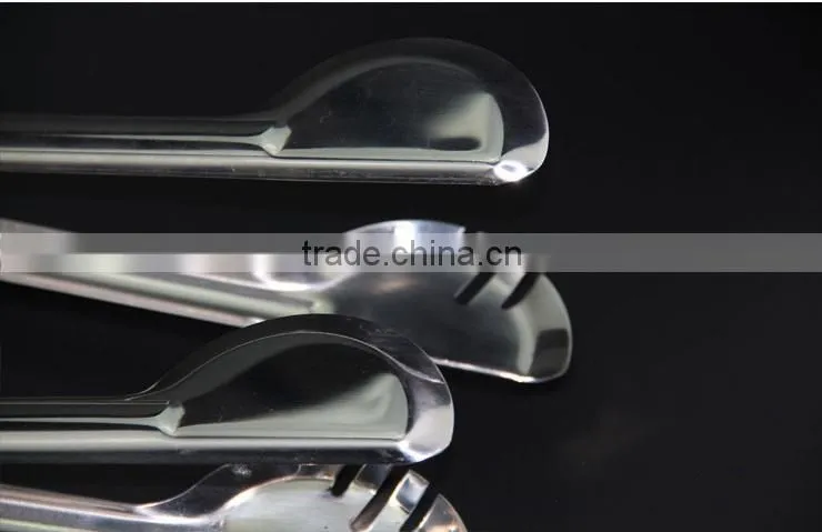 Steak Grip Kitchen Food Vegetable Spring Clip Clamp Stainless Steel BBQ Tongs