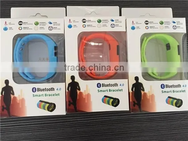 A button the TW64 smart bluetooth bracelet