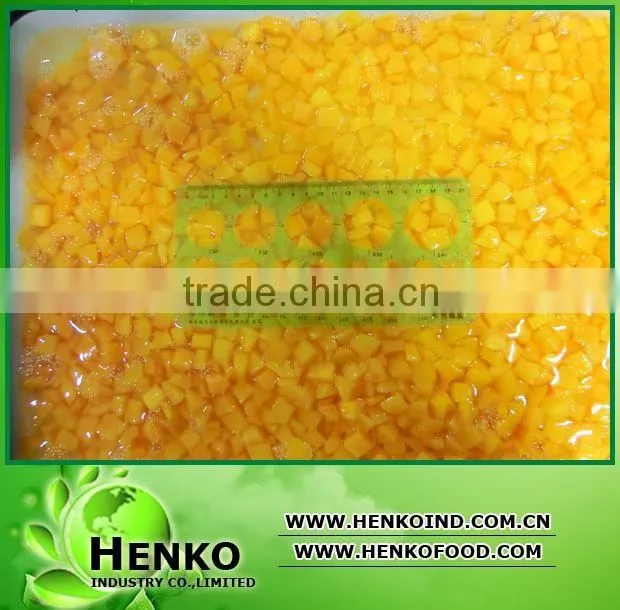 2014 crop Canned fruit yellow peach in syrup