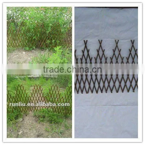Natural Willow Garden Expandable Fence