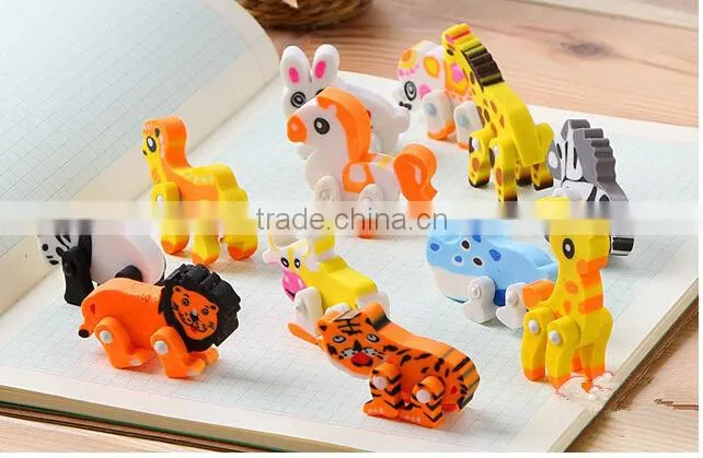 Promotional Gift Food & Fruit & Animal Shape Puzzle Pencil Eraser