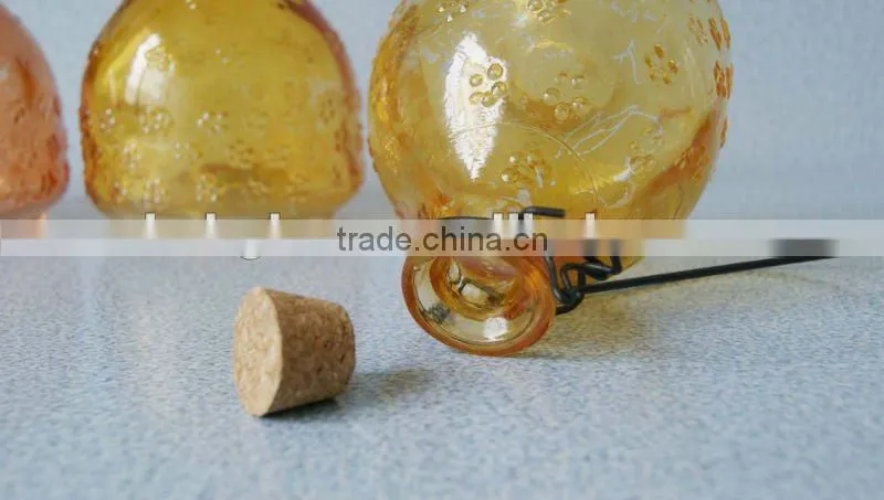 beautiful colored glass wasp catcher