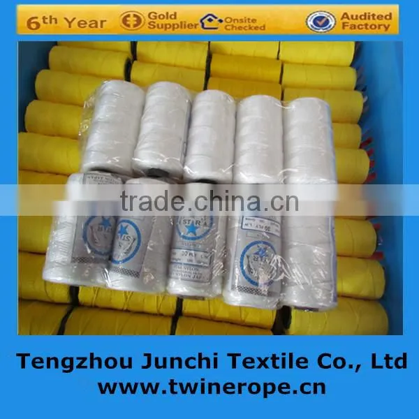 raw white pp fishing twine for webbing