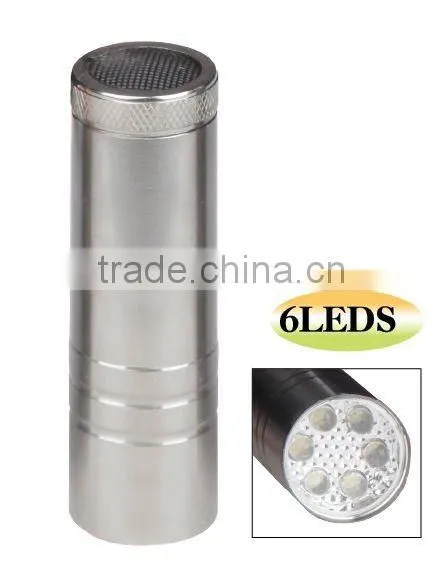 6 LEDs Aluminum Flashlight
