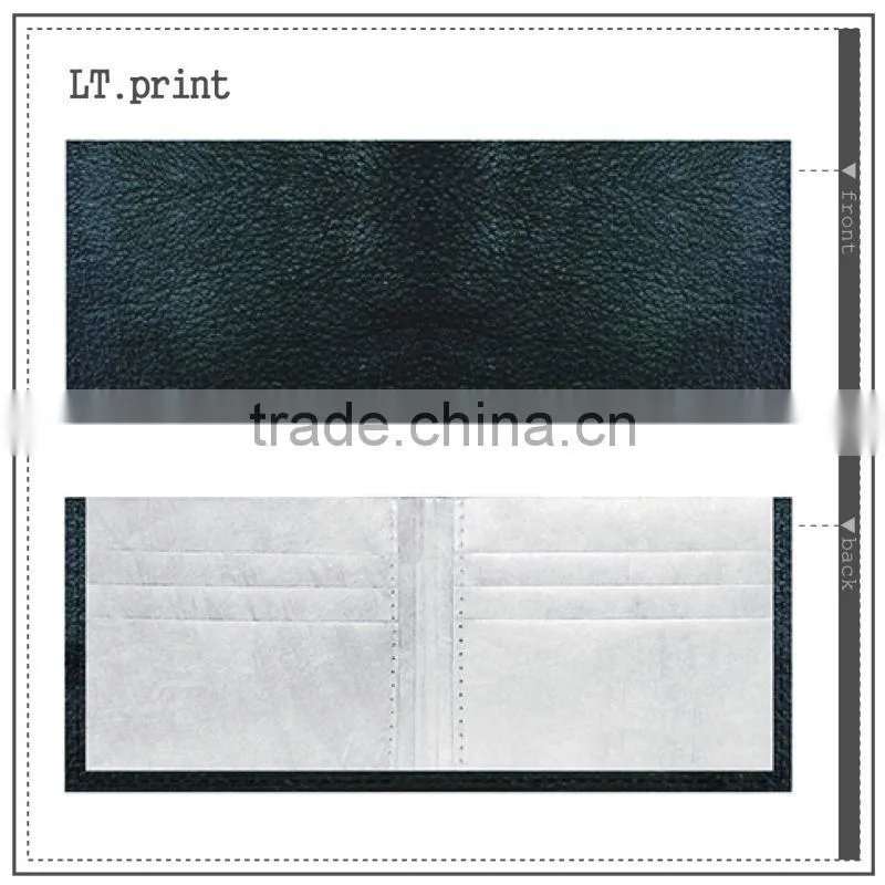 Custom design billfold wallet and tyvek wallet printed wallet