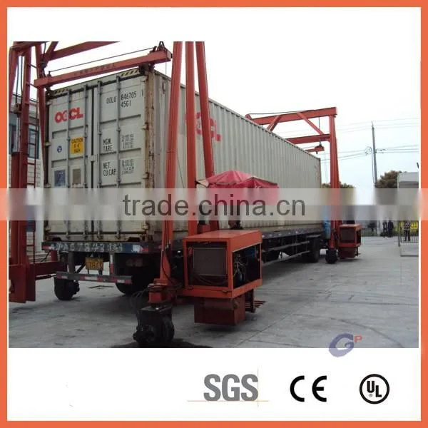 gantry crane price container with two wheel drive