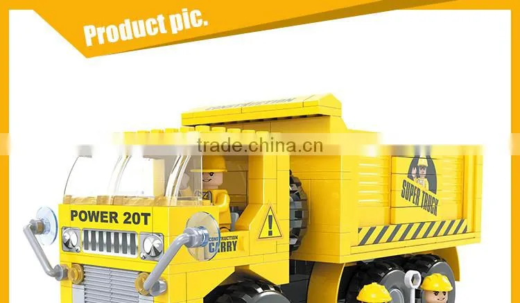 Mini engineering truck intelligent plastic children toys wholesale