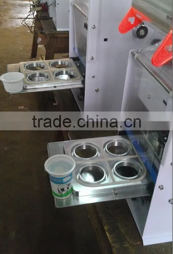 plastic tray and cup sealer machine