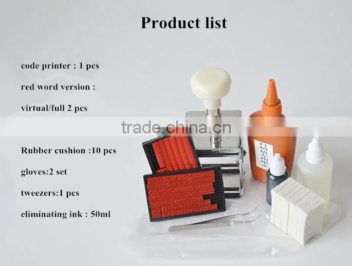 portable small manual code printer machine