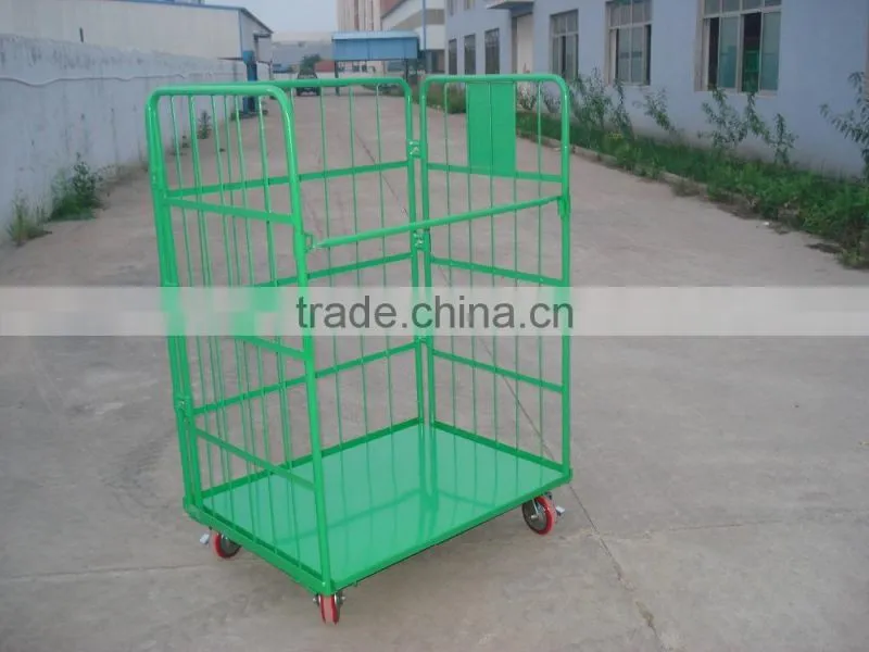 A frame supermarket roll cage,transport wire container
