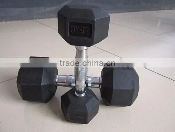 China cast iron hex dumbbells for weight lifting