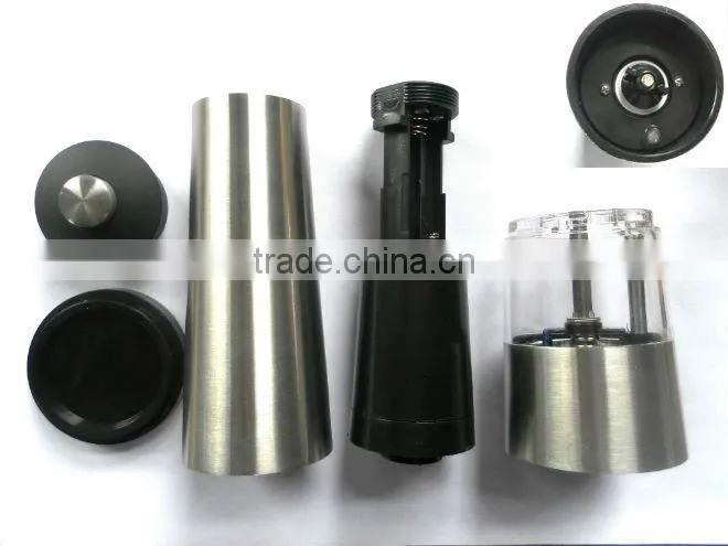 Electric Stainless Steel Salt And Pepper Mill