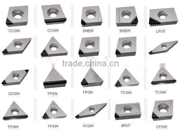 Solid CBN CNGA120408 inserts/Cermet inserts made of solid CBN material