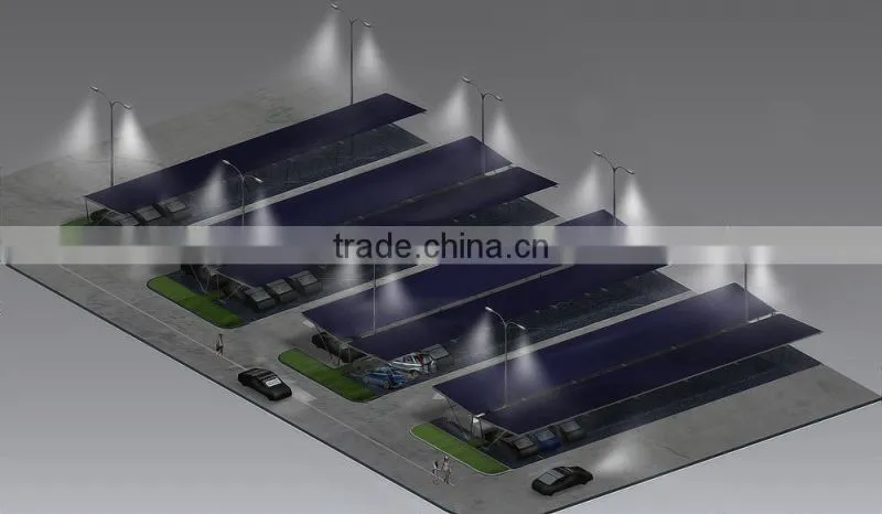 new technology Resistance wind Aluminum solar carport