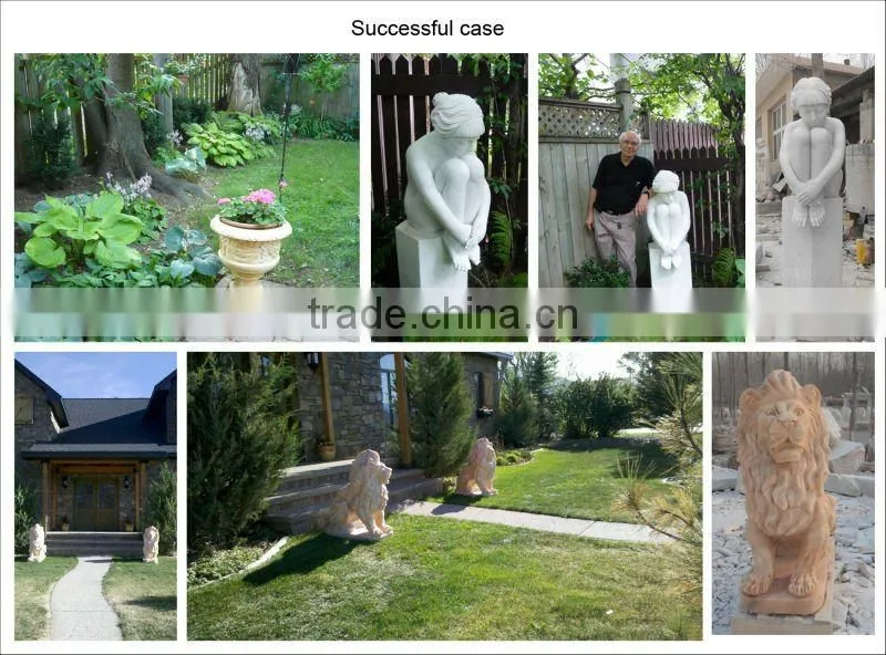 Garden White Marble Pillar
