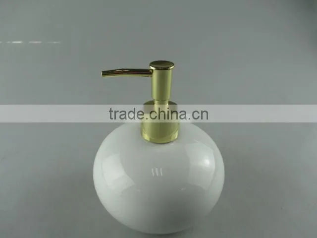 Round shape ceramic shower cream bottle, hand wsah bottle