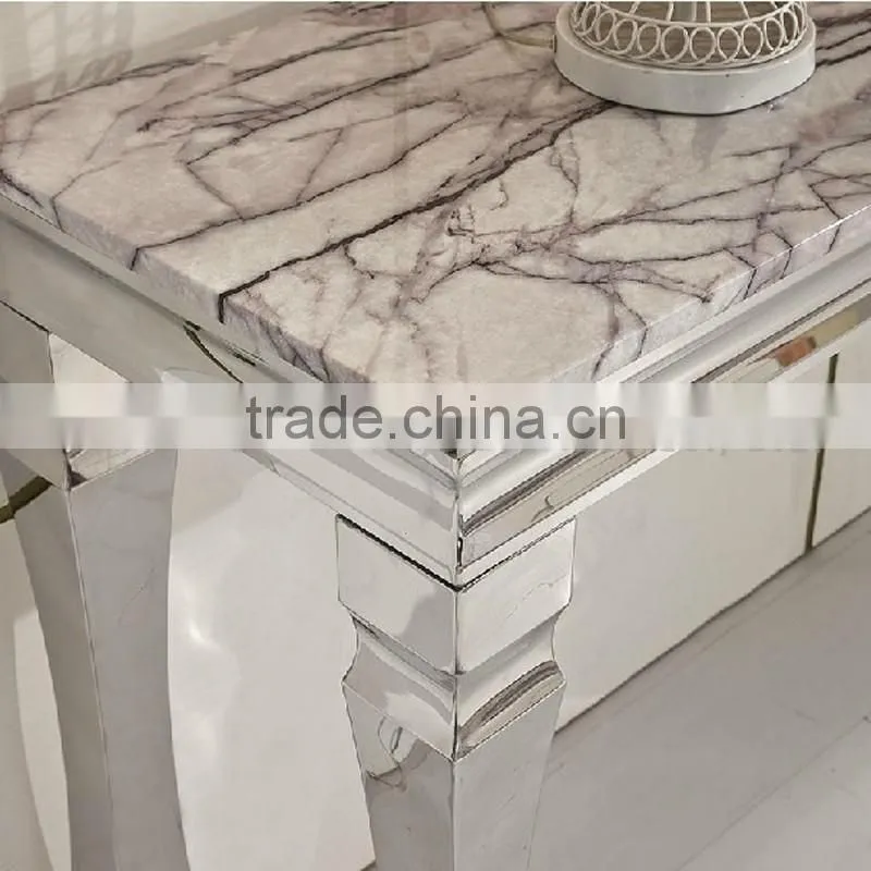 black marble top console table for hotel