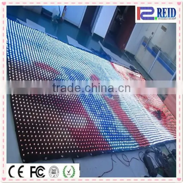New WS2821 IC flexible able rgb stage Programmable Led Curtain Display