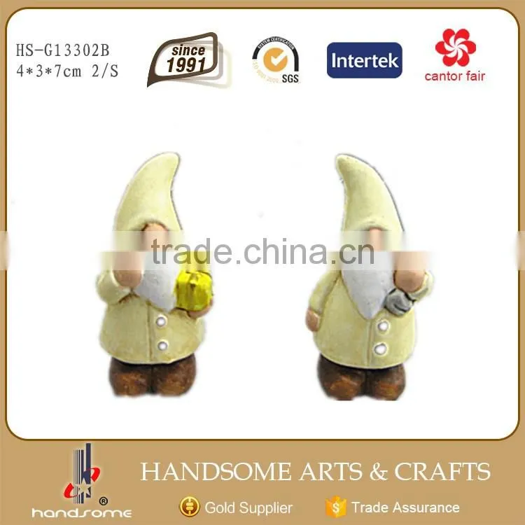 7cm Resin Handmade Christmas Decoration Small Souvenir Holiday Gift Dwarf Ornaments