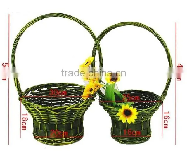 Handmade christmas decorative basket flower