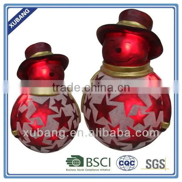 classical christmas lighting snowman decoration