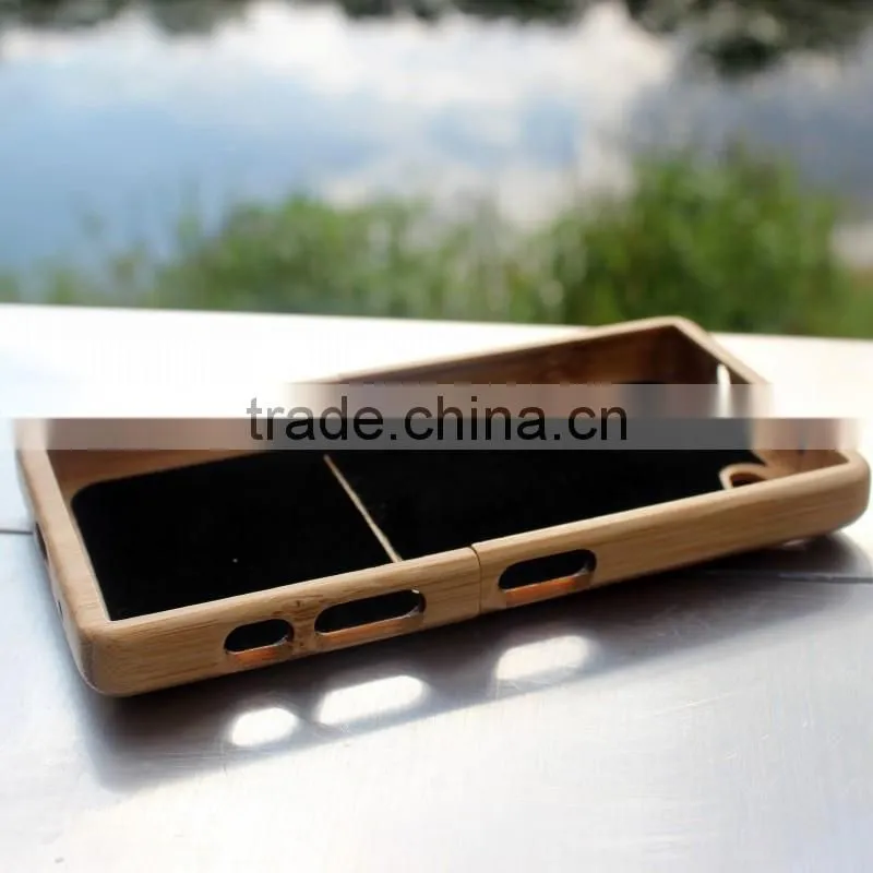 Classical Chinese walnut/bamboo/rosewood/cherry cell phone case for Sony