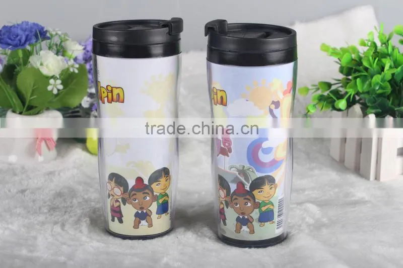Travel Mug With Plastic Cap FDA Passed