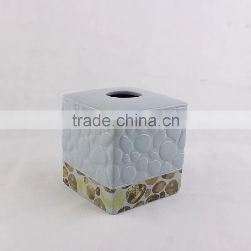 Unique design 6ps ceramic bathroom accessories set