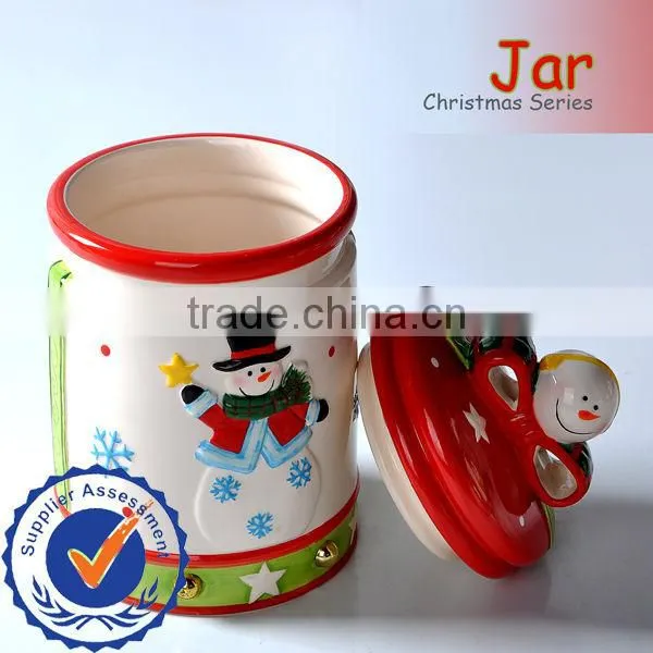 Xmas Ornaments Snowman Gift Jar
