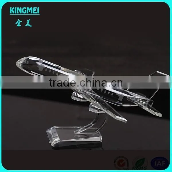 Mini Optical Crystal Aircraft Aeroplane Model For Birthday Souvenir