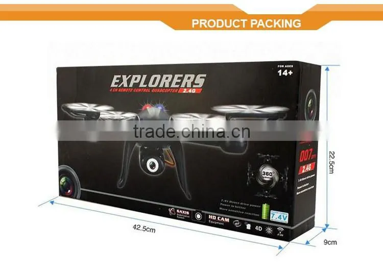 2.4g 4ch rc high quality racing drone with 2PM HD camera