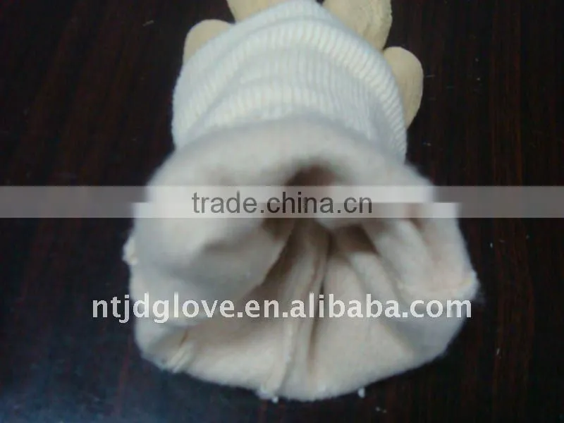 Welding gloves Latex gloves . Jersey fabric liner,wave crinkled latex fully coating , Knit wrist Safety gloves