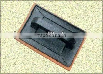 plastic handle and plate orange sponge plastering trowel