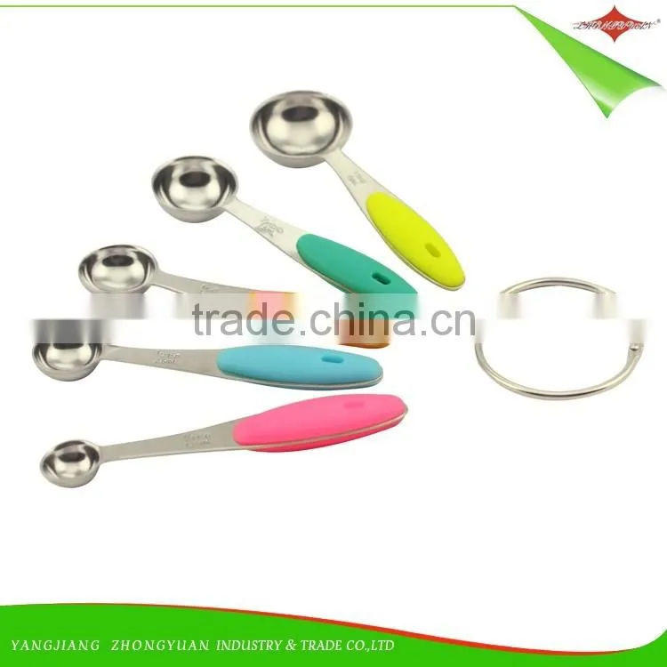 ZY-L2007 High quality stainless steel measuring spoon set of 5