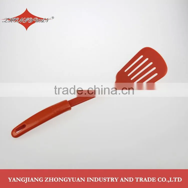 Hot sale unique factory price nylon rice ladle kitchen utensil with long plastic handle