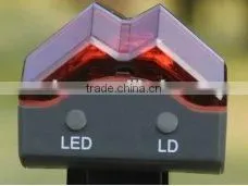 Bike Bicycle Laser Beam 5 LED Rear Tail Light