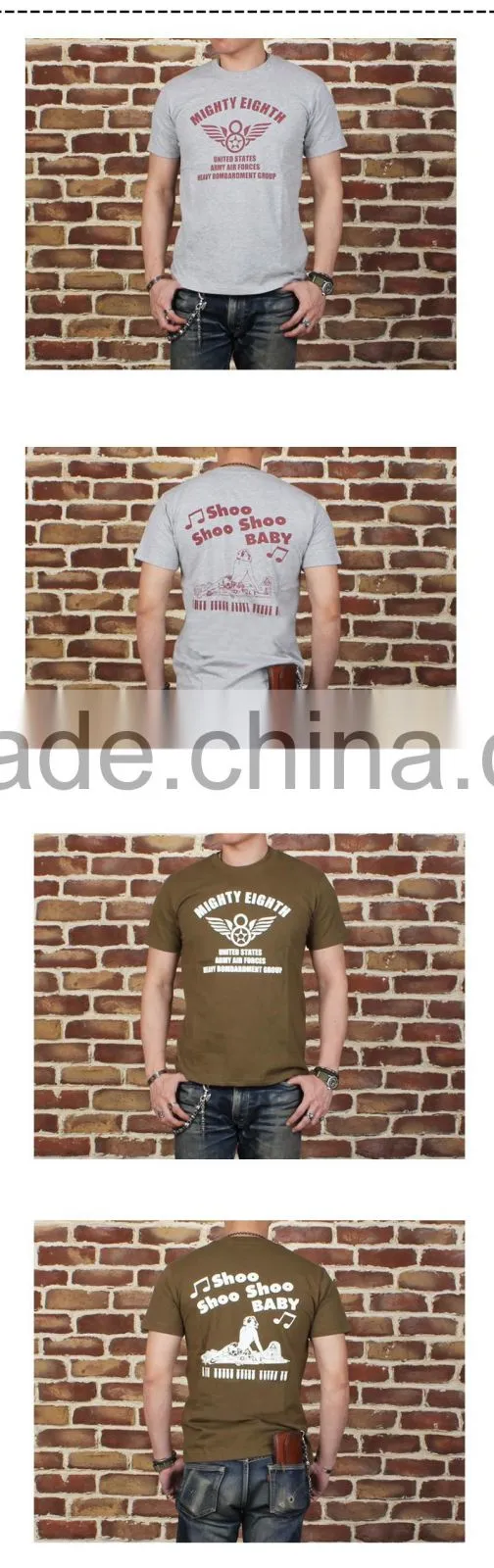 Colorful short Sleeve O-neck Custom Plain T-shirt