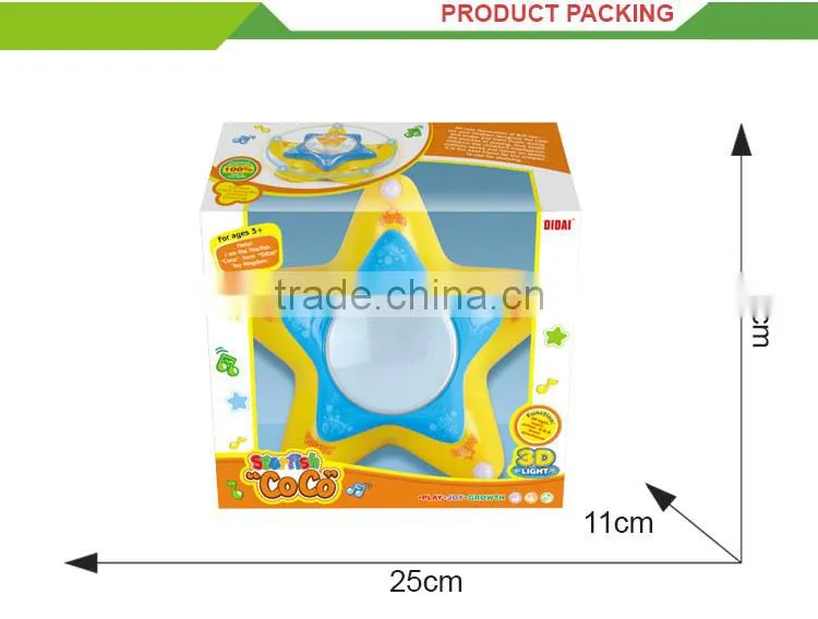 Funny set cartoon musical electric starfish lamaze baby toys
