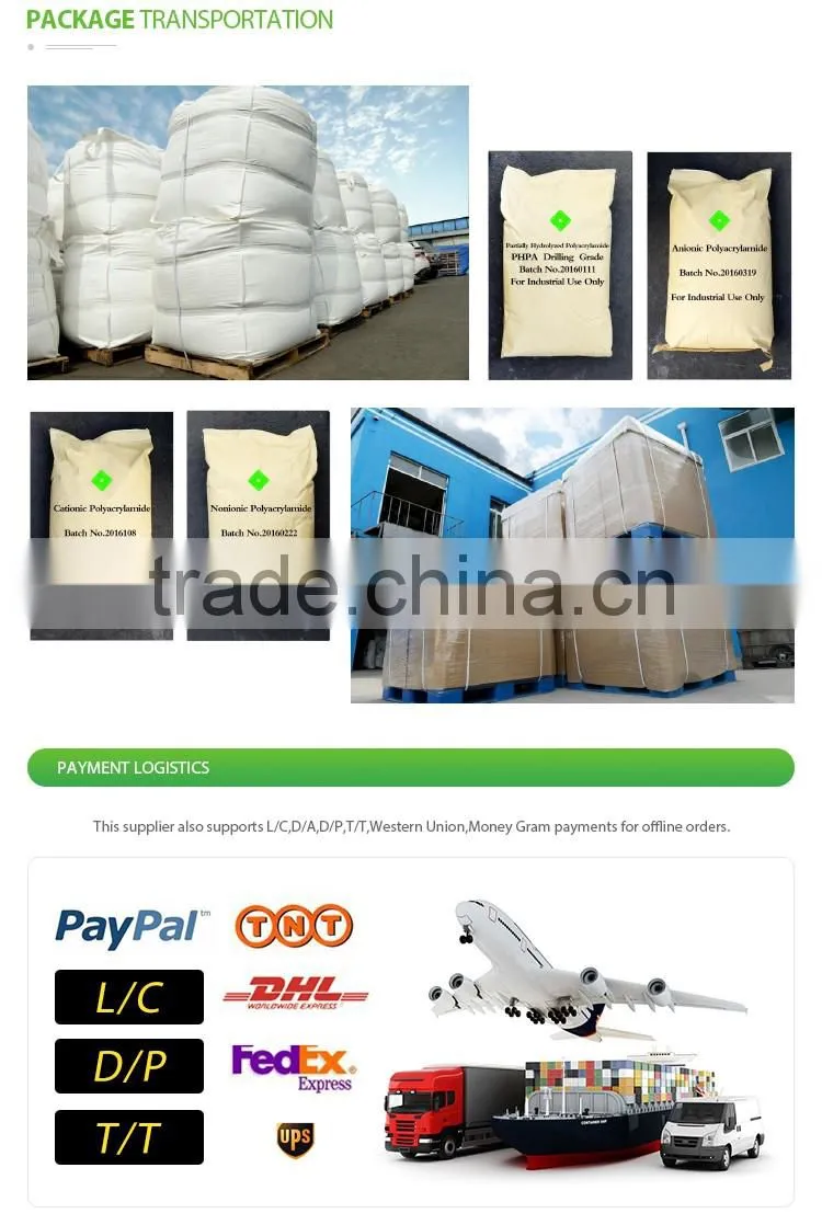 Nonionic polyacrylamide used with aluminum sulfate for acidic sewage disposal/ wastewater treatmen / PAM/NPAM