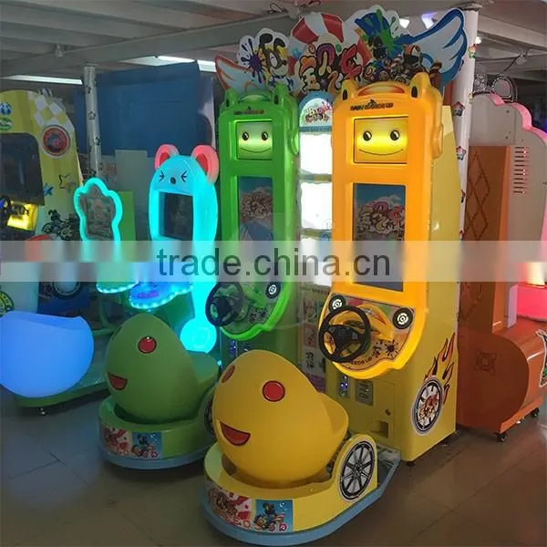 2016 dianfu amusement newest cheap kids driving simulator car arcade game machine for sale