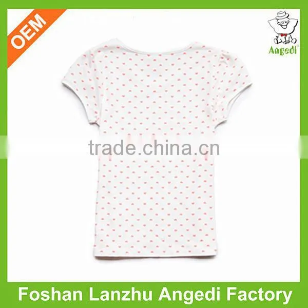 Girls summer clothes Custom T shirt Cotton Summer wear