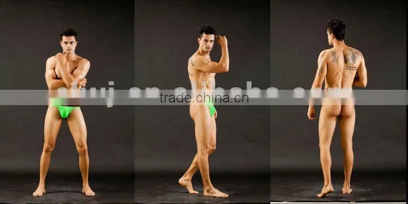wholesale Transparent man's underwear mens nylon briefs sexy panties for man
