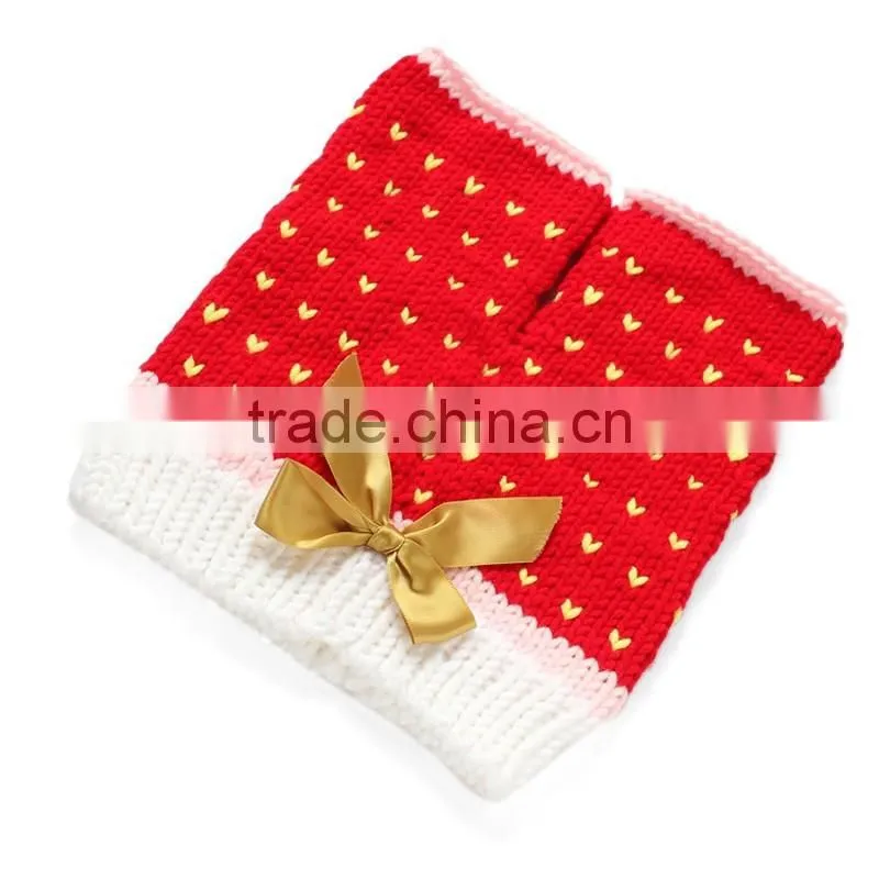 Crochet Baby Outfit,Baby Christmas Outfit,Crochet Baby Headband and Pants Set Photography for Infant