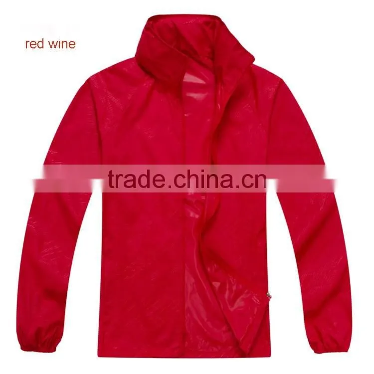 100% polyester lightweight waterproof jacket