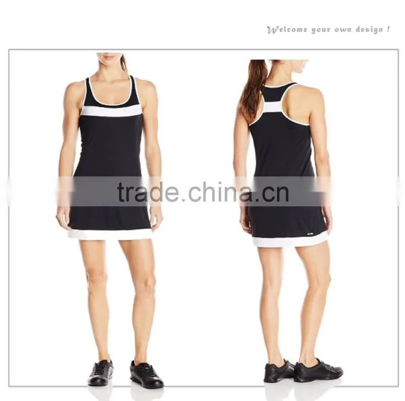 Popular Slim Fit Polyester Spandex Women Tennis Dress Skirts