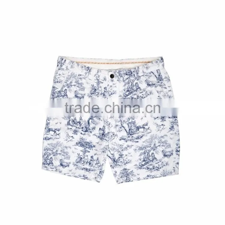 2016 factory price flower pattern mens casual pants beach cheap fashion new style boys pants