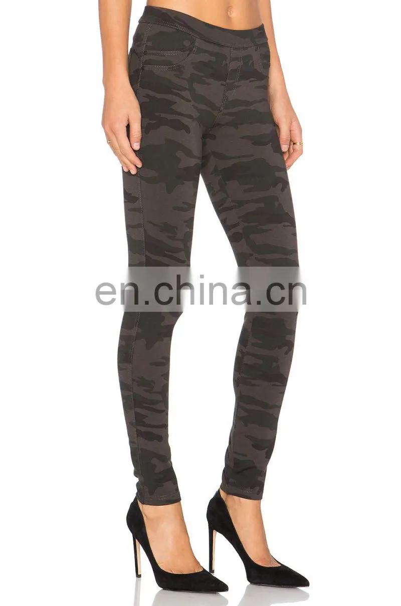 Casual Camo Shorts with Fake Pocket Custom Sublimation Leggings