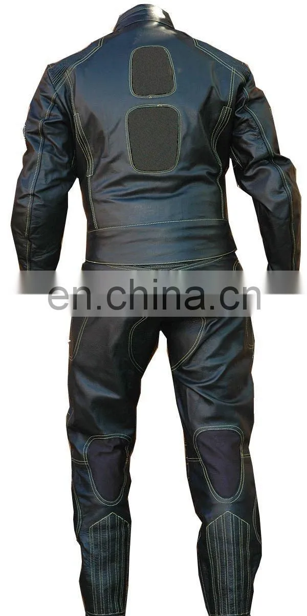 leather motorbike racing suit