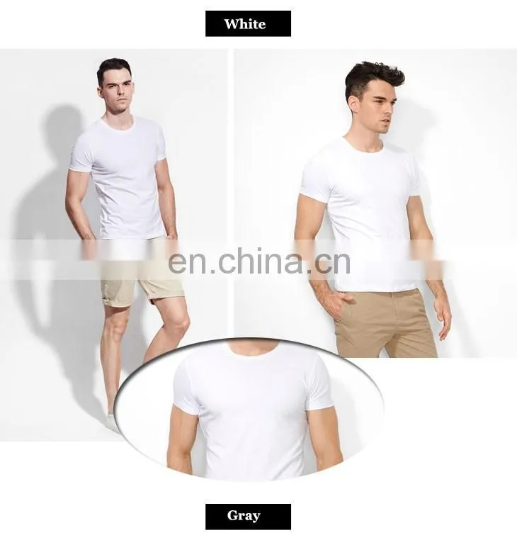 Custom design men cotton blank white t shirts